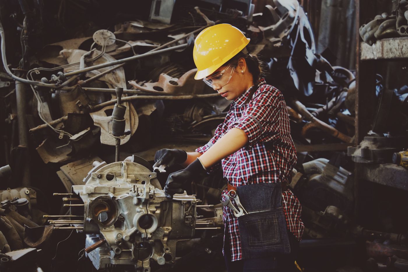 Illustrative mechanic photo. Not the mill workshop.